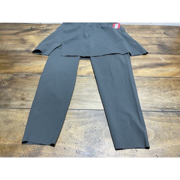 NWT SPANX Booty Boost Active Skirt Around 7/8 Leggings Medium Dark Palm - Picture 2 of 14